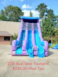 22ft Dual lane Tsunami (dry)