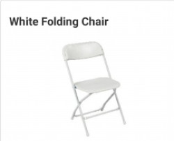 White Folding Chair